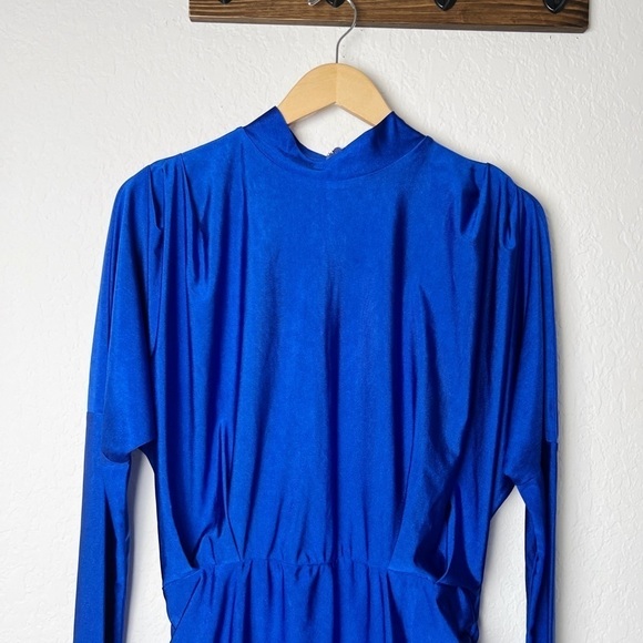 AX Armani Exchange Electric Blue High Neck Dress - Picture 3 of 9